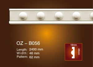 Hot Selling for Plaster Ceiling Molding -
 Carved Flat Line OZ-B056 – Ouzhi