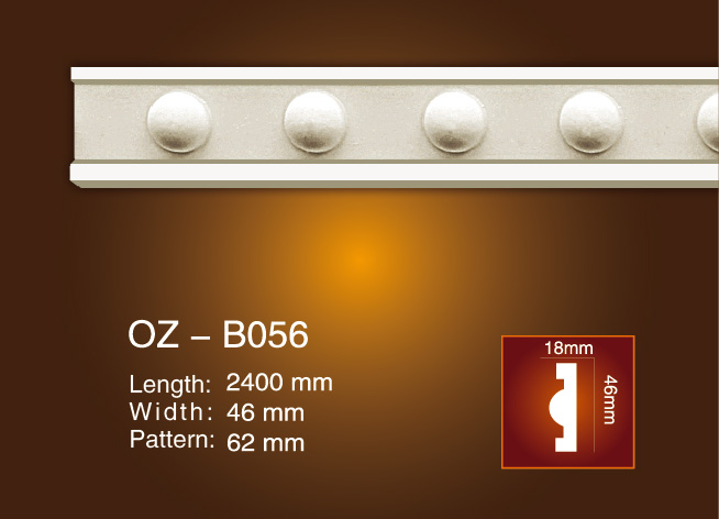 Reasonable price for 2016 Pop Glassfiber Gypsum Light Trough Design -
 Carved Flat Line OZ-B056 – Ouzhi
