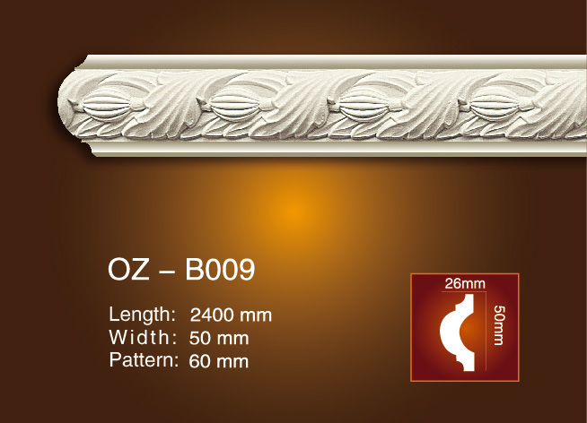 China OEM Ps Ceiling Mouldings -
 Carved Flat Line OZ-B009 – Ouzhi