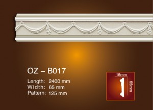 Professional Design Recyclable Pu Decorative Wall Panels -
 Carved Flat Line OZ-B017 – Ouzhi