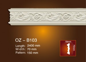 Wholesale Price Pu Skirting Boards -
 Carved Flat Line OZ-B103 – Ouzhi