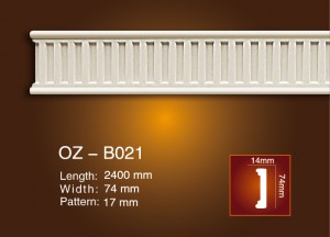18 Years Factory Simple Fireplace Mantel -
 Carved Flat Line OZ-B021 – Ouzhi