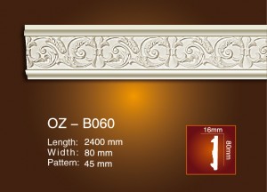 Hot-selling Polyurethane Meallion -
 Carved Flat Line OZ-B060 – Ouzhi