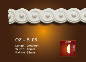 Manufacturer of Polyurethane Skirting Moulding -
 Carved Flat Line OZ-B106 – Ouzhi