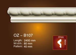 Short Lead Time for Decorative Foam Pu Carving Cornice -
 Carved Flat Line OZ-B107 – Ouzhi