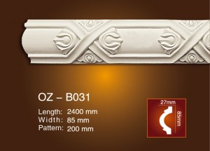 OEM/ODM Factory Decorative Gypsum Cornice Moulding Molding -
 Carved Flat Line OZ-B031 – Ouzhi
