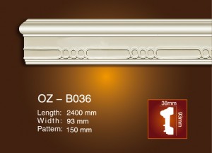 OEM manufacturer Interior Decor Easy Installation Pu Ceiling Cornice -
 Carved Flat Line OZ-B036 – Ouzhi