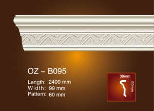 OEM Supply Indoor Plaster Board Decorative Wall Panel -
 Carved Flat Line OZ-B095 – Ouzhi