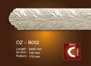 Cheapest Factory Modern Polyurethane Cornices -
 Carved Flat Line OZ-B052 – Ouzhi