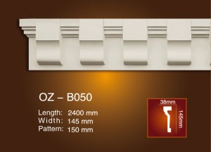 Factory source Polystyrene Interior Moulding -<br />
 Carved Flat Line OZ-B050 - Ouzhi
