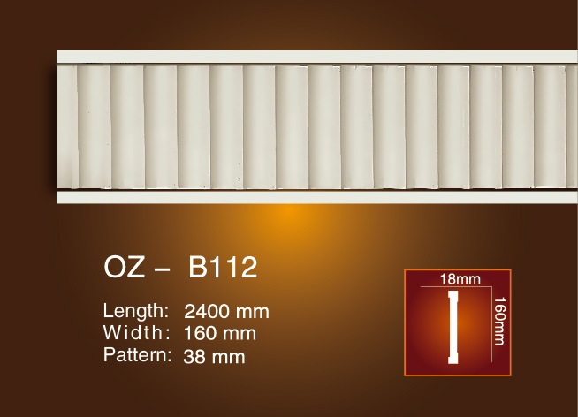 Best Price for Decorative Eps Cornices -
 Carved Flat Line OZ-B112 – Ouzhi