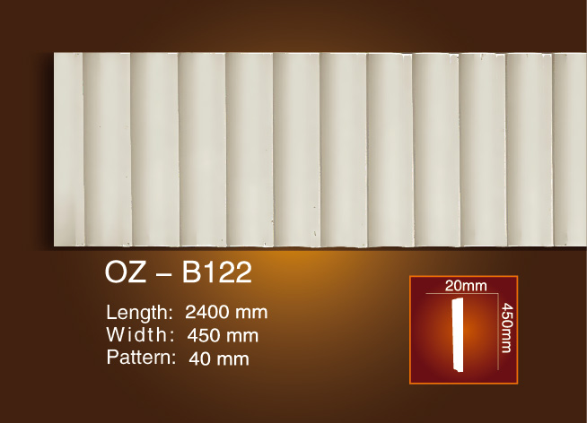 Rapid Delivery for Decorative Manufactory 3d Leather Wall Panel -
 Carved Flat Line OZ-B122 – Ouzhi
