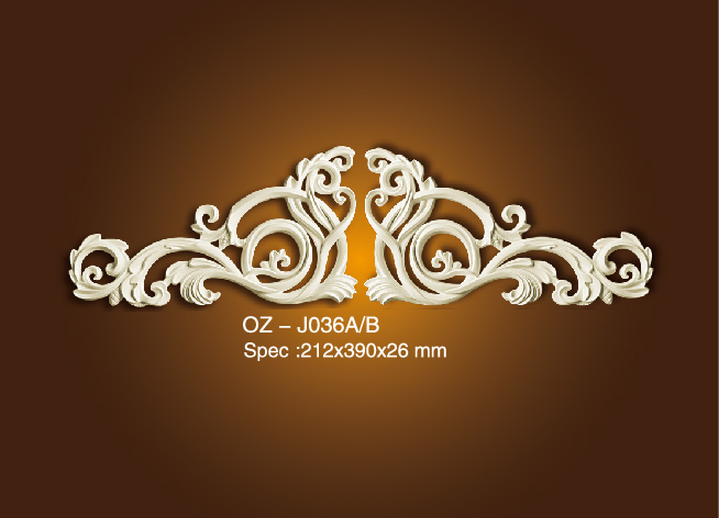 18 Years Factory Door Frame Moulding -
 Decorative Flower OZ-J036A/B – Ouzhi