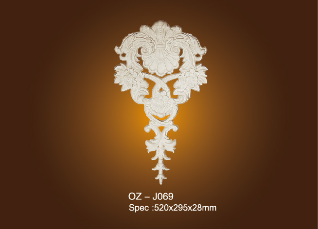 factory low price Gypsum Decorative Cornices With Patterns -
 Decorative Flower OZ-J069 – Ouzhi