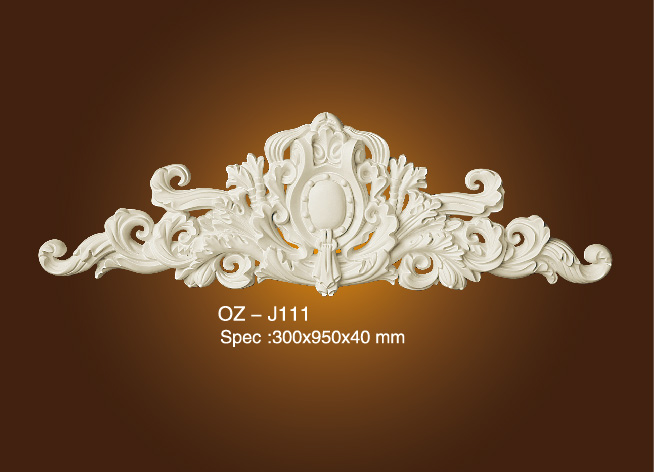 Big Discount Plastic Ceiling Cornice Mouldings -
 Decorative Flower OZ-J111 – Ouzhi