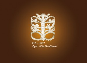 Wholesale 2017 Pu Kitchen Gypsum Cornices -
 Decorative Flower OZ-J097 – Ouzhi