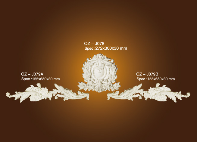 2017 Good Quality Primed Crown Moulding -
 Decorative Flower OZ-J078-J079A/B – Ouzhi